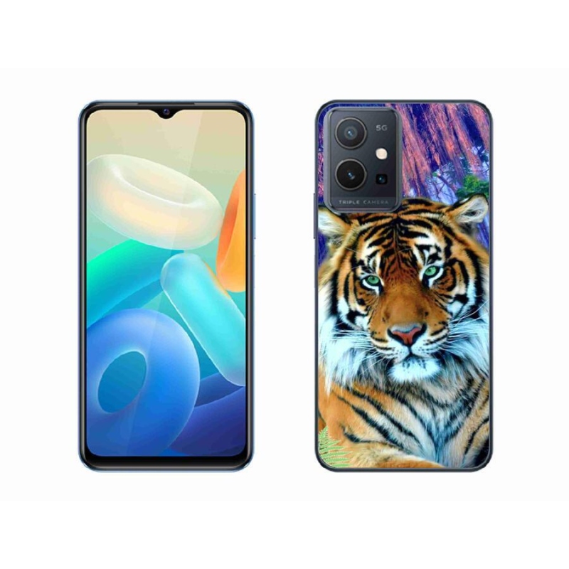 Gelový obal mmCase na mobil Vivo Y55 5G - tygr
