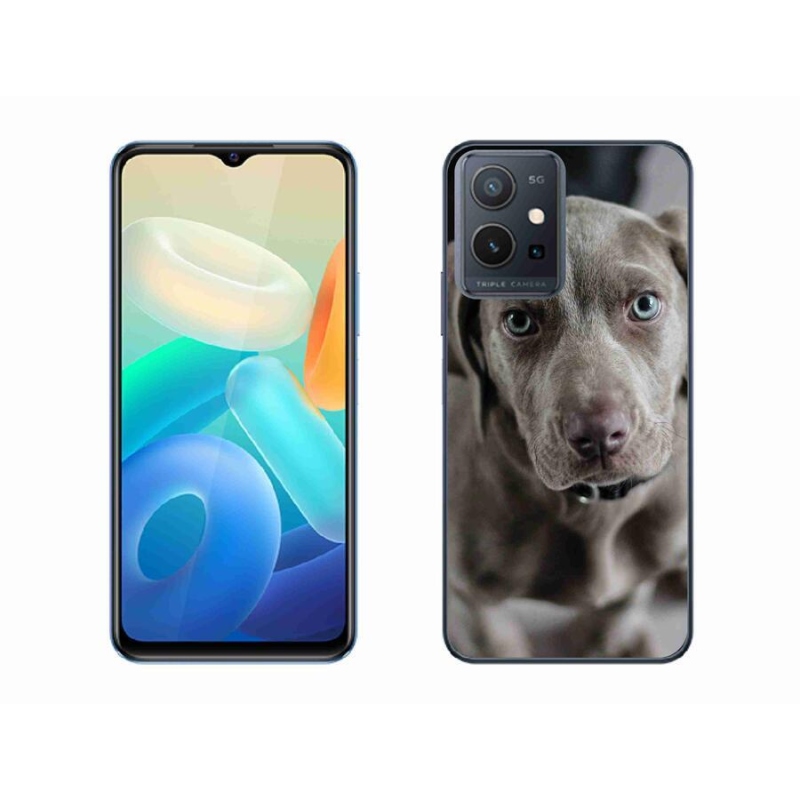 Gelový obal mmCase na mobil Vivo Y55 5G - výmarský ohař