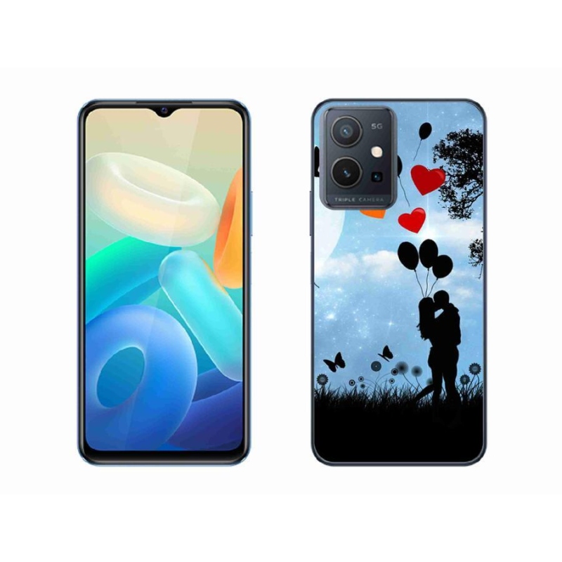 Gelový obal mmCase na mobil Vivo Y55 5G - zamilovaný pár