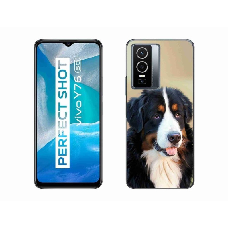 Gelový obal mmCase na mobil Vivo Y76 5G - bernský salašnický pes