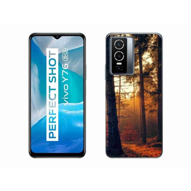 Gelový obal mmCase na mobil Vivo Y76 5G - les