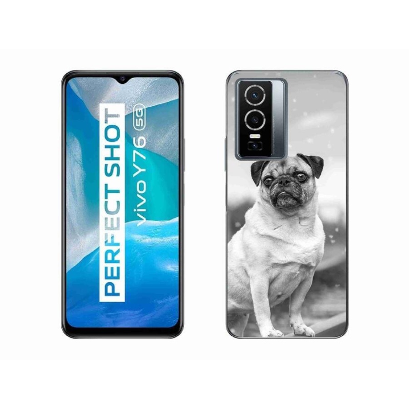 Gelový obal mmCase na mobil Vivo Y76 5G - mops