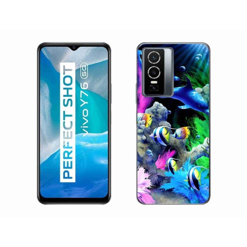 Gelový obal mmCase na mobil Vivo Y76 5G - mořský svět