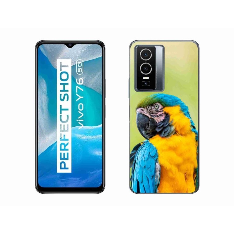 Gelový obal mmCase na mobil Vivo Y76 5G - papoušek ara 2