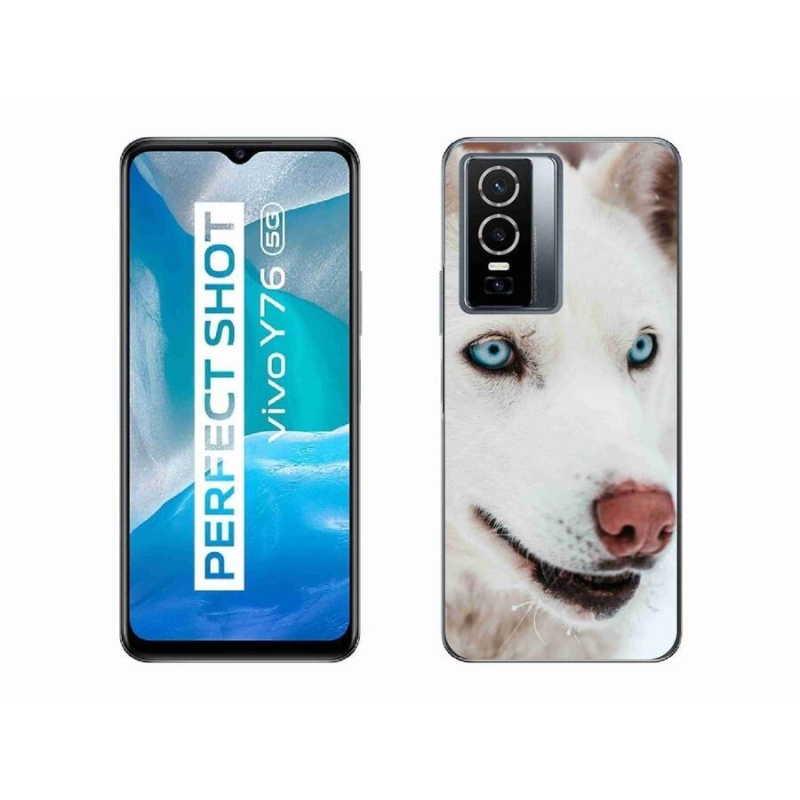 Gelový obal mmCase na mobil Vivo Y76 5G - psí pohled