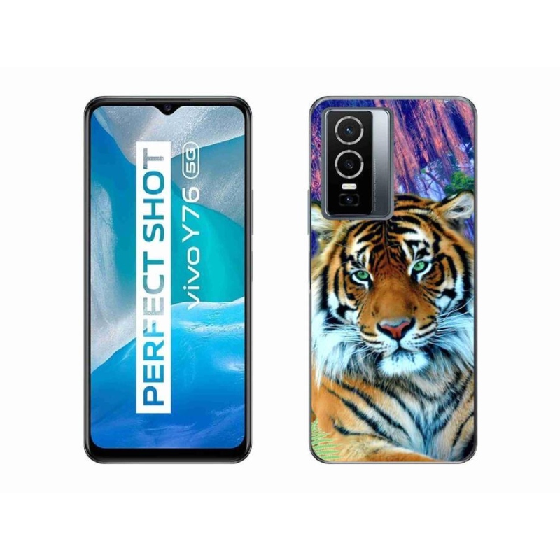 Gelový obal mmCase na mobil Vivo Y76 5G - tygr