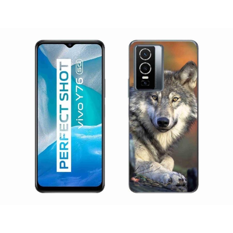 Gelový obal mmCase na mobil Vivo Y76 5G - vlk