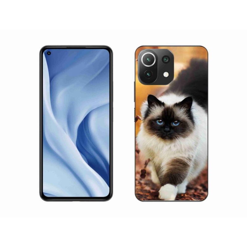 Gelový obal mmCase na mobil Xiaomi 11 Lite 5G NE - kočka 1