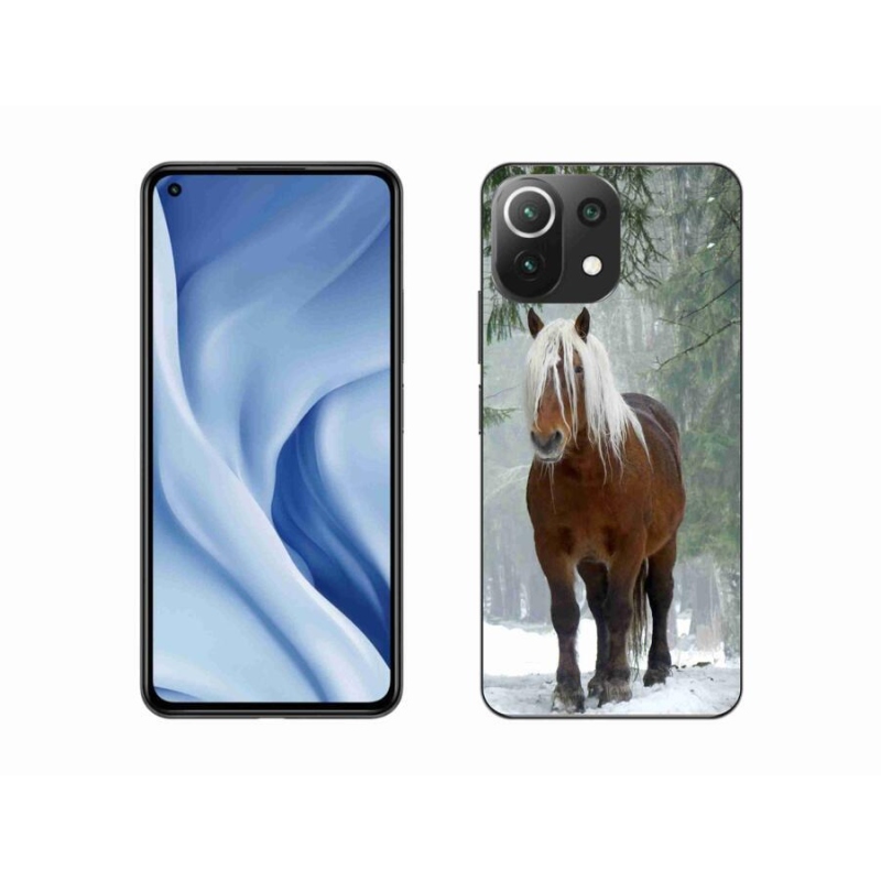 Gelový obal mmCase na mobil Xiaomi 11 Lite 5G NE - kůň v lese