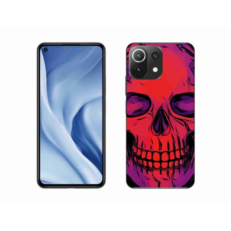 Gelový obal mmCase na mobil Xiaomi 11 Lite 5G NE - lebka