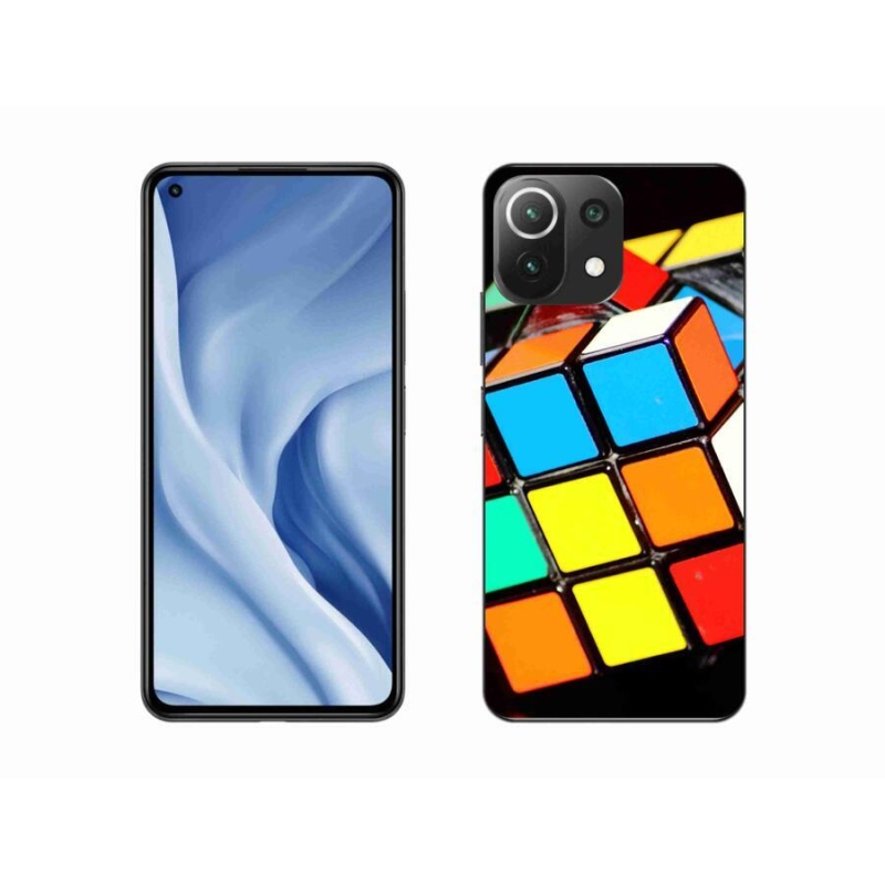 Gelový obal mmCase na mobil Xiaomi 11 Lite 5G NE - rubikova kostka