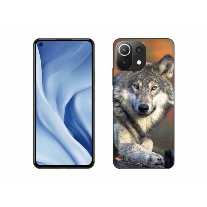 Gelový obal mmCase na mobil Xiaomi 11 Lite 5G NE - vlk