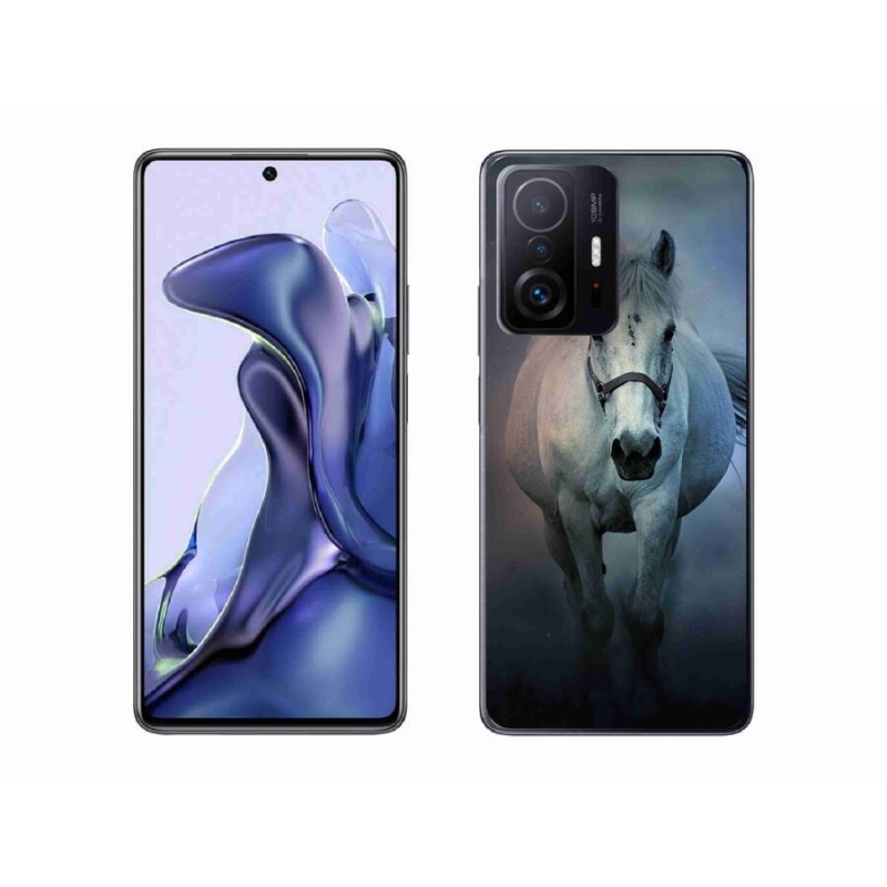 Gelový obal mmCase na mobil Xiaomi 11T - běžící bílý kůň