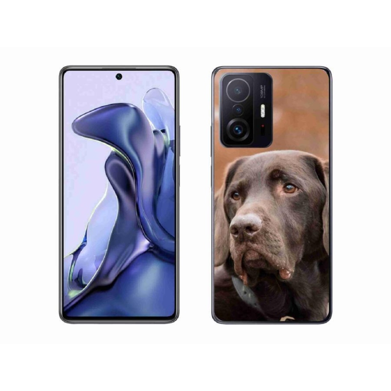 Gelový obal mmCase na mobil Xiaomi 11T - hnědý labrador