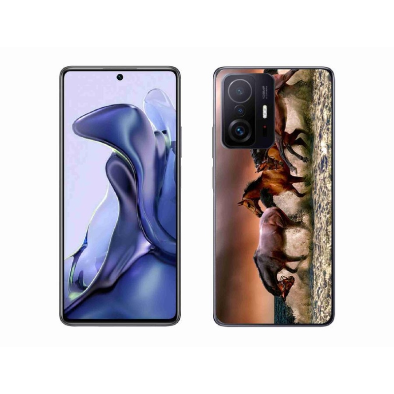 Gelový obal mmCase na mobil Xiaomi 11T - koně 1