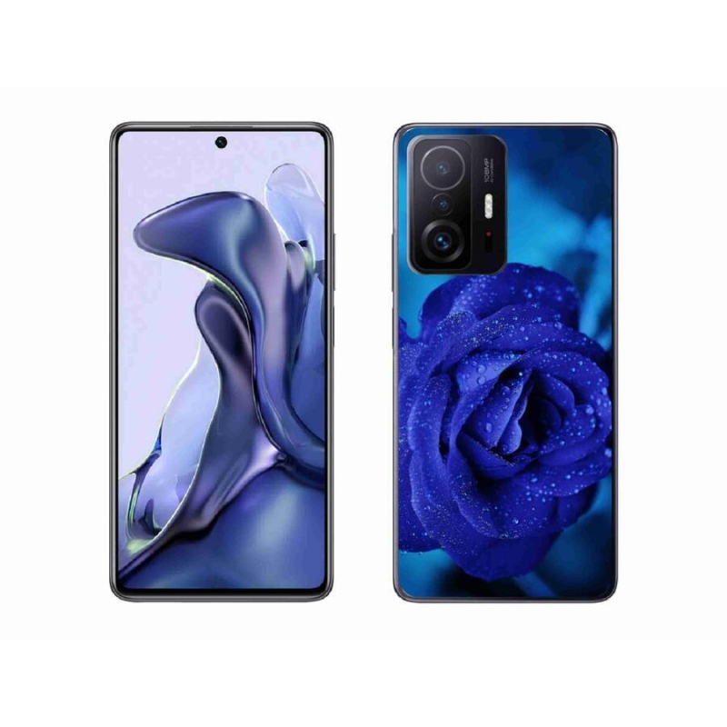 Gelový obal mmCase na mobil Xiaomi 11T - modrá růže