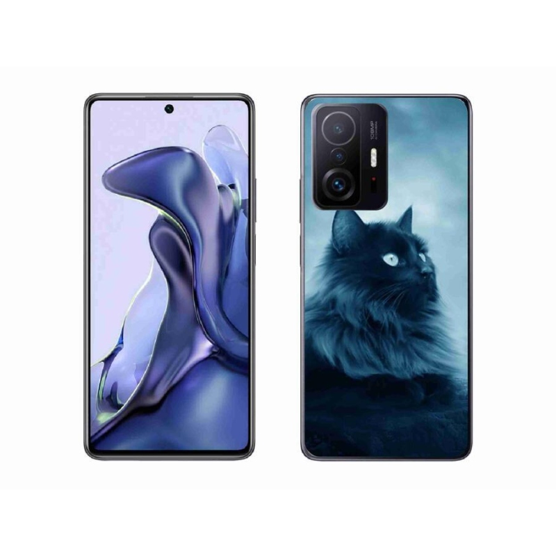 Gelový obal mmCase na mobil Xiaomi 11T Pro - černá kočka 1