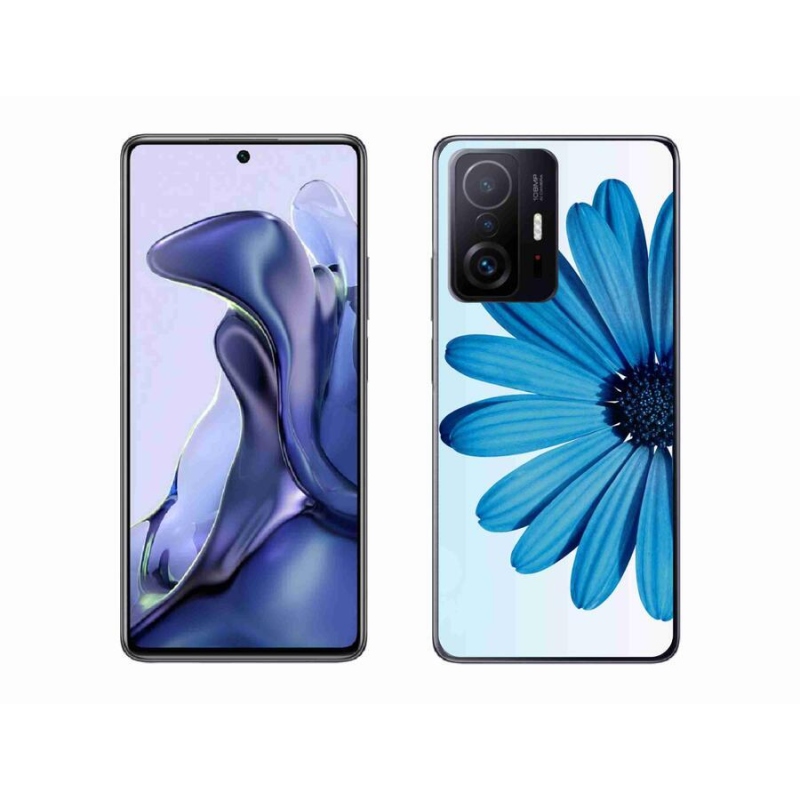 Gelový obal mmCase na mobil Xiaomi 11T Pro - modrá kopretina