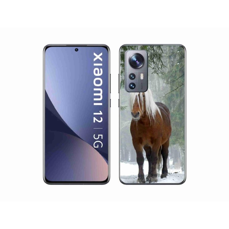 Gelový obal mmCase na mobil Xiaomi 12 - kůň v lese