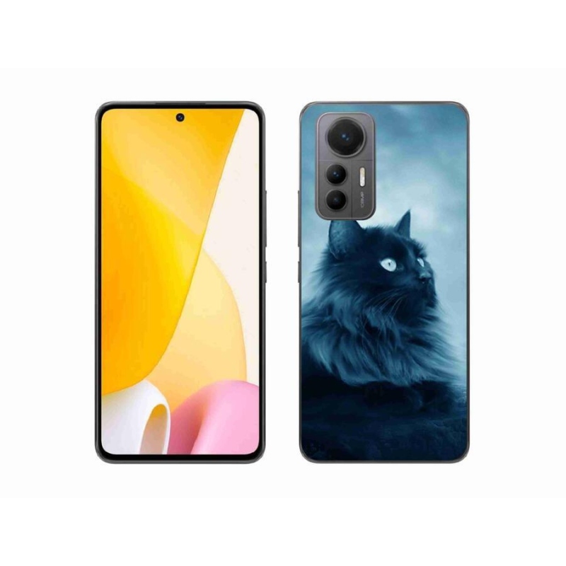 Gelový obal mmCase na mobil Xiaomi 12 Lite - černá kočka 1