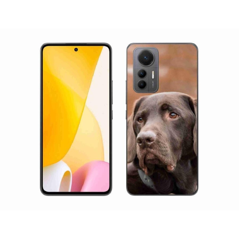 Gelový obal mmCase na mobil Xiaomi 12 Lite - hnědý labrador