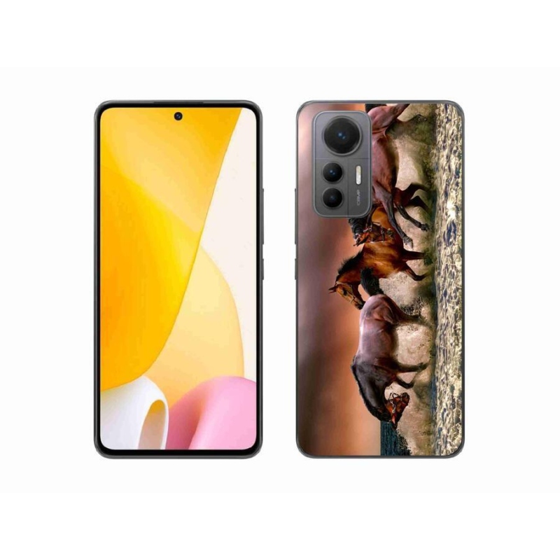 Gelový obal mmCase na mobil Xiaomi 12 Lite - koně 1