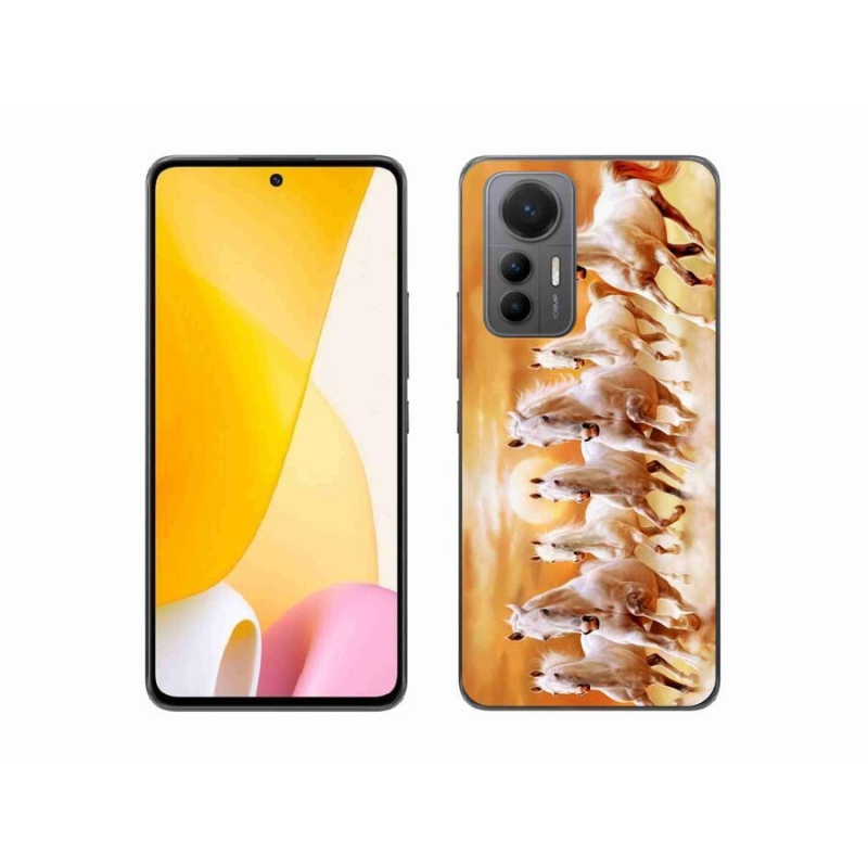 Gelový obal mmCase na mobil Xiaomi 12 Lite - koně 2