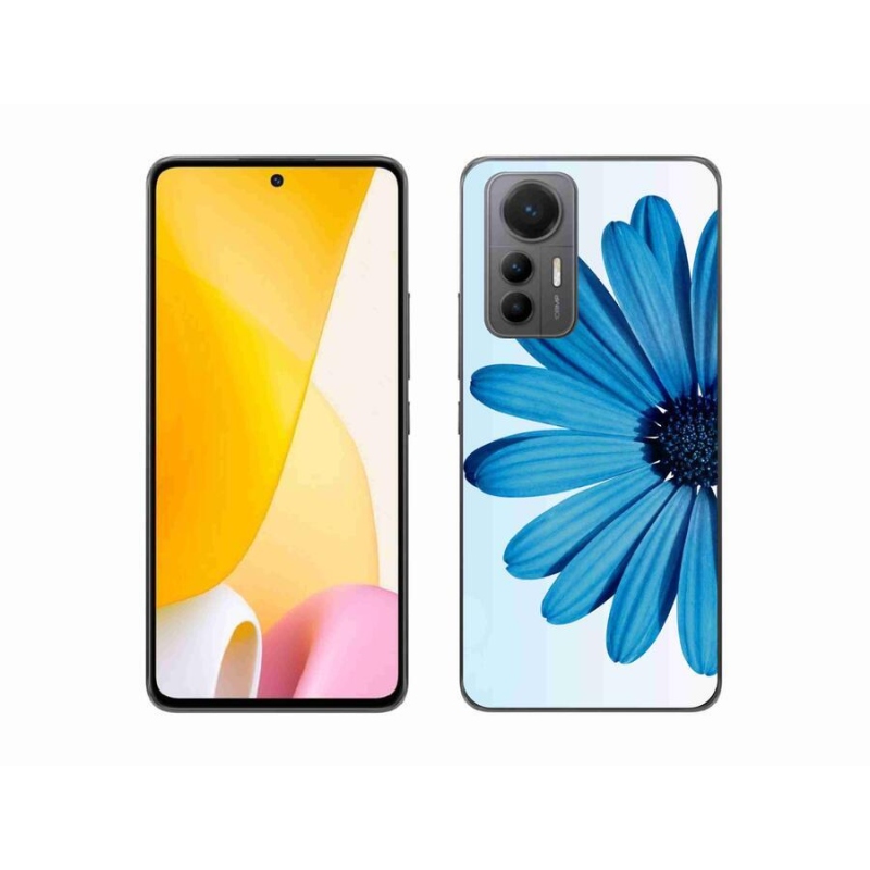 Gelový obal mmCase na mobil Xiaomi 12 Lite - modrá kopretina