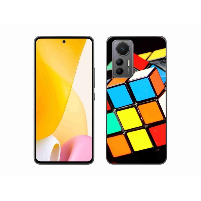 Gelový obal mmCase na mobil Xiaomi 12 Lite - rubikova kostka