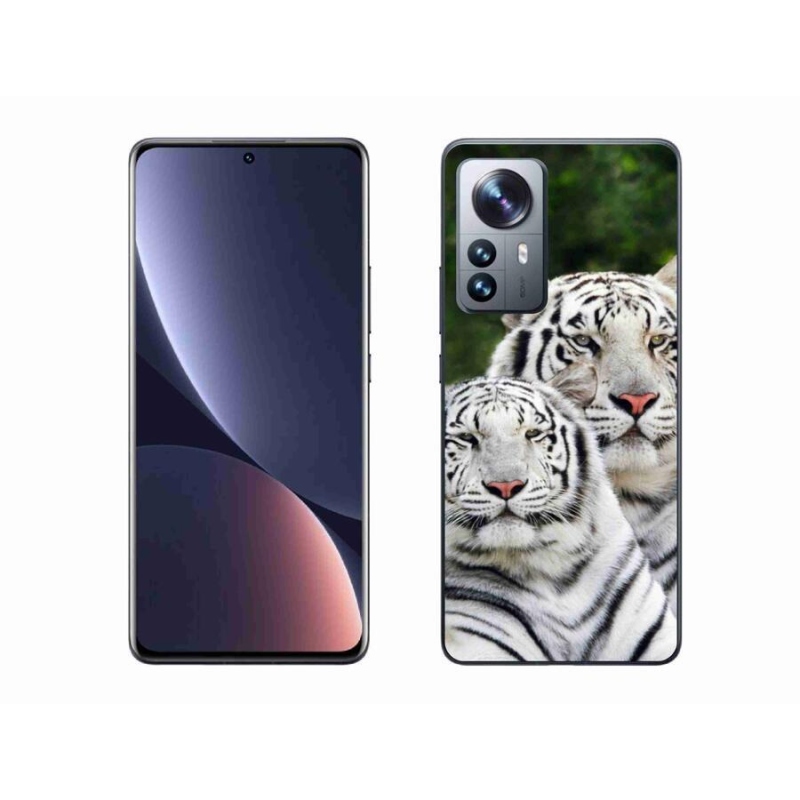 Gelový obal mmCase na mobil Xiaomi 12 Pro - bílí tygři