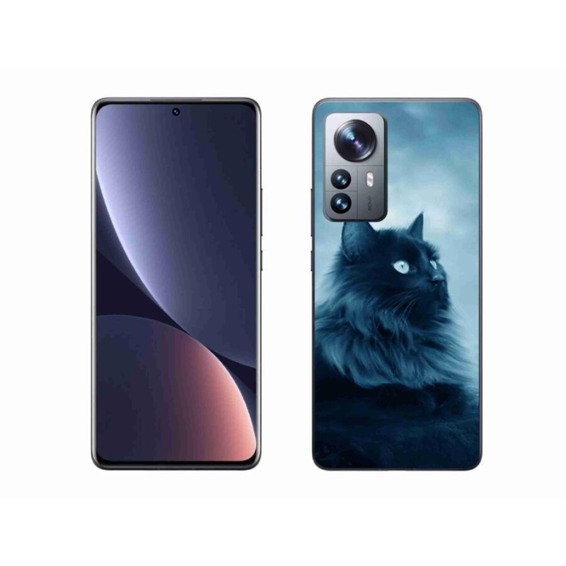 Gelový obal mmCase na mobil Xiaomi 12 Pro - černá kočka 1