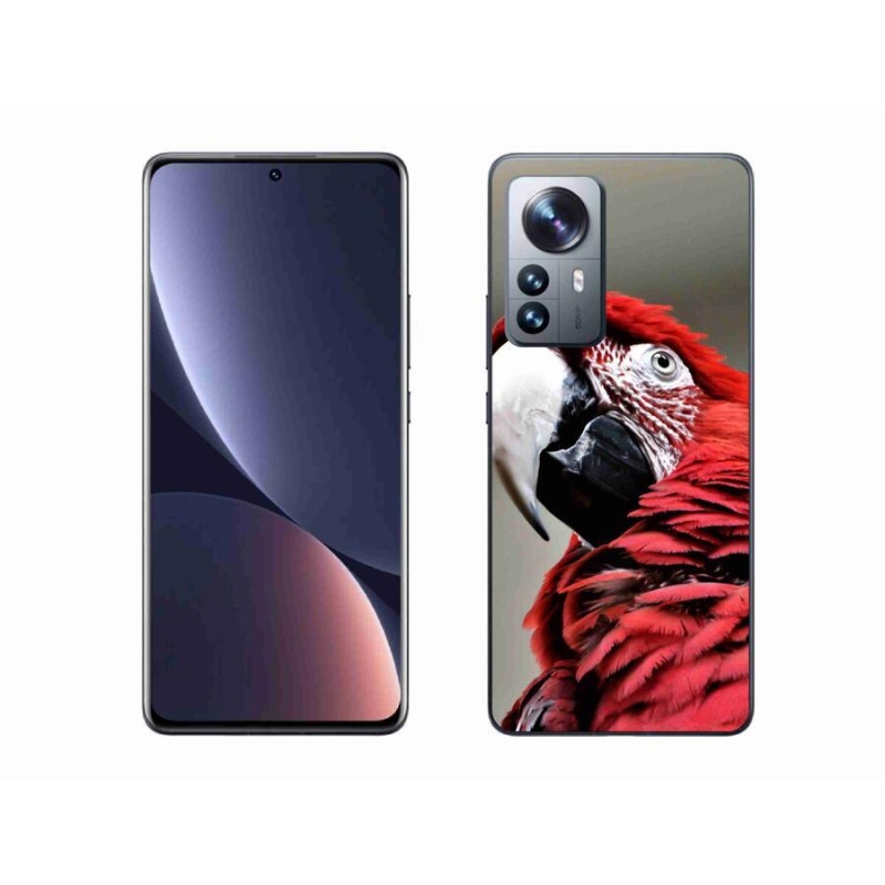 Gelový obal mmCase na mobil Xiaomi 12 Pro - papoušek ara červený