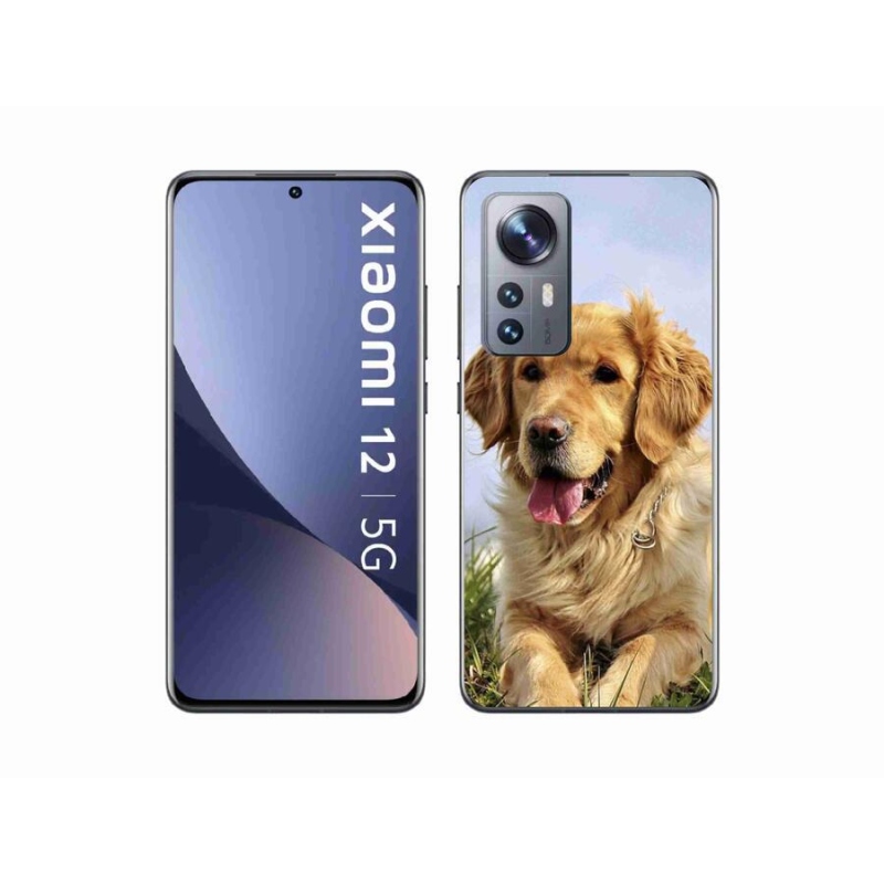 Gelový obal mmCase na mobil Xiaomi 12 - zlatý retrívr