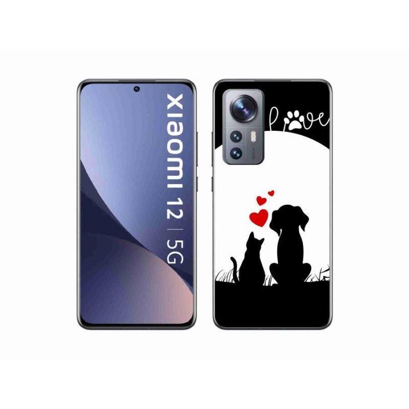 Gelový obal mmCase na mobil Xiaomi 12 - zvířecí láska