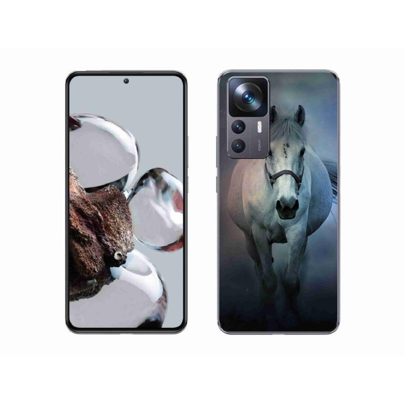 Gelový obal mmCase na mobil Xiaomi 12T - běžící bílý kůň