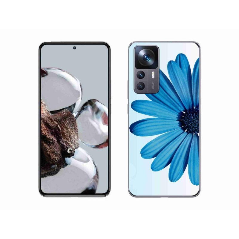 Gelový obal mmCase na mobil Xiaomi 12T - modrá kopretina