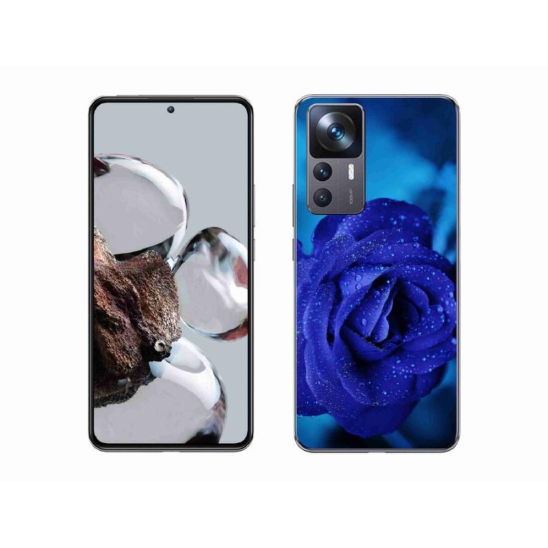 Gelový obal mmCase na mobil Xiaomi 12T - modrá růže