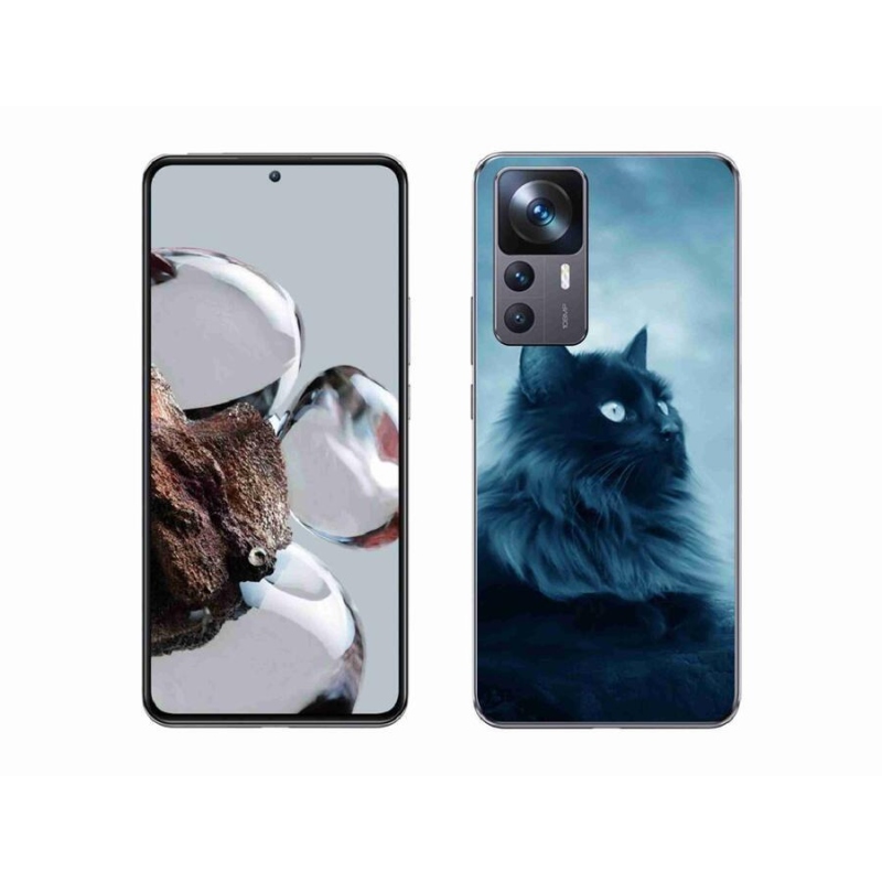 Gelový obal mmCase na mobil Xiaomi 12T Pro - černá kočka 1