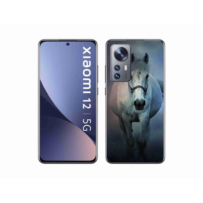 Gelový obal mmCase na mobil Xiaomi 12X - běžící bílý kůň