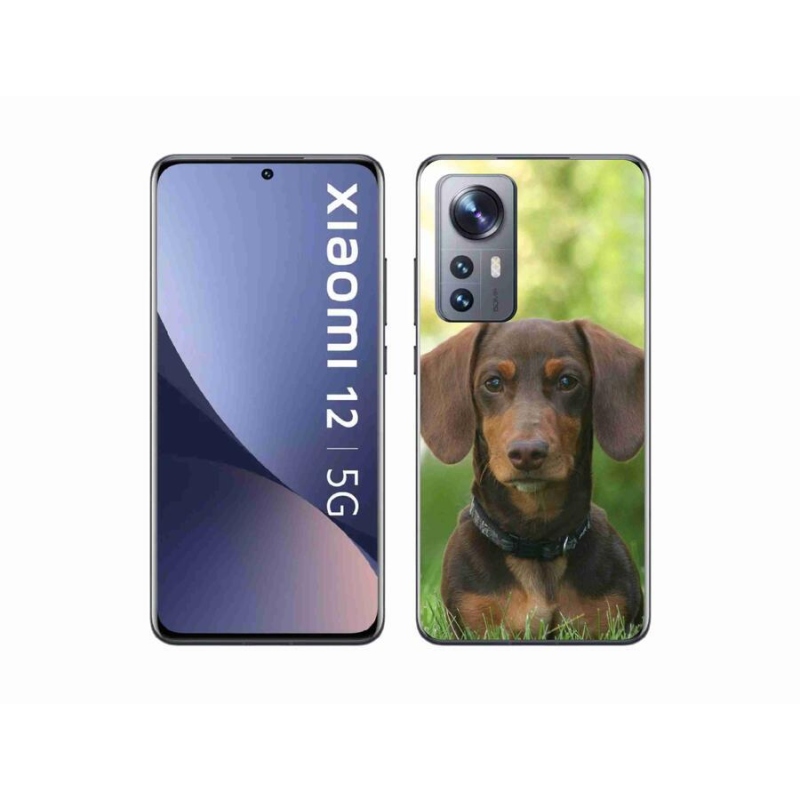 Gelový obal mmCase na mobil Xiaomi 12X - hnědý jezevčík