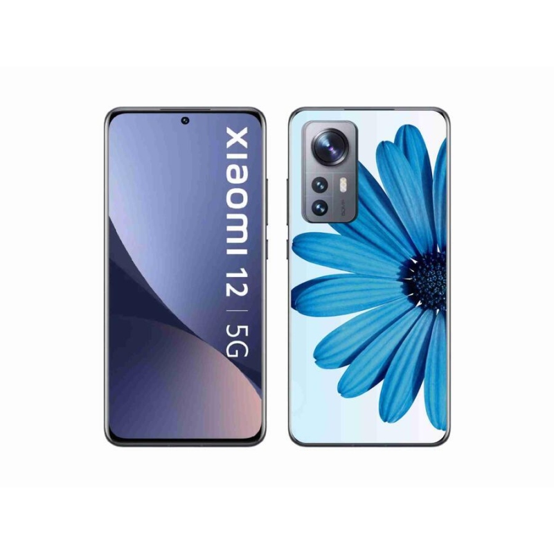 Gelový obal mmCase na mobil Xiaomi 12X - modrá kopretina