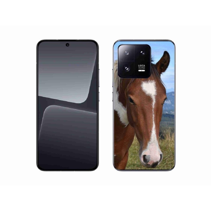 Gelový obal mmCase na mobil Xiaomi 13 - hnědý kůň