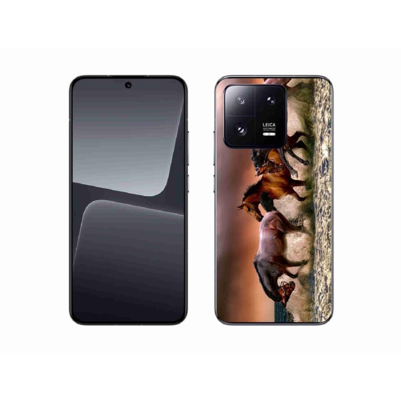 Gelový obal mmCase na mobil Xiaomi 13 - koně 1