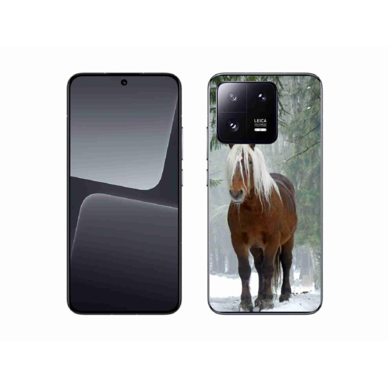 Gelový obal mmCase na mobil Xiaomi 13 - kůň v lese