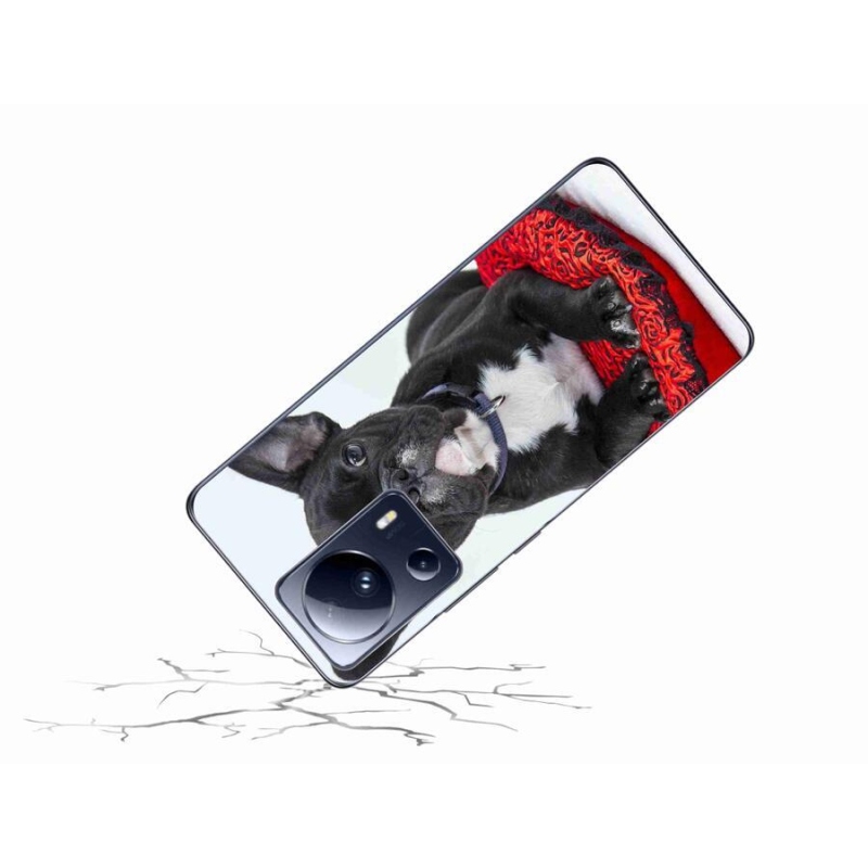 Gelový obal mmCase na mobil Xiaomi 13 Lite - buldok