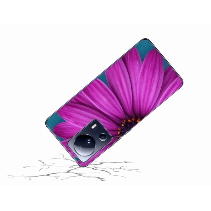 Gelový obal mmCase na mobil Xiaomi 13 Lite - fialová kopretina