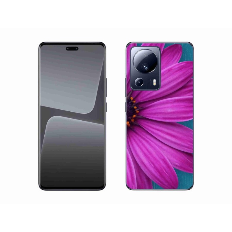 Gelový obal mmCase na mobil Xiaomi 13 Lite - fialová kopretina