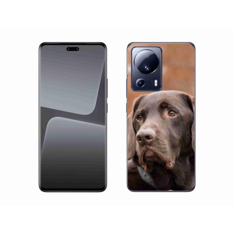 Gelový obal mmCase na mobil Xiaomi 13 Lite - hnědý labrador