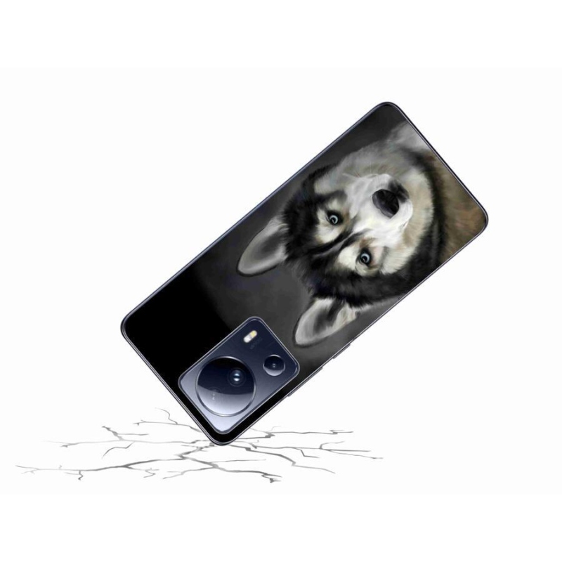 Gelový obal mmCase na mobil Xiaomi 13 Lite - husky