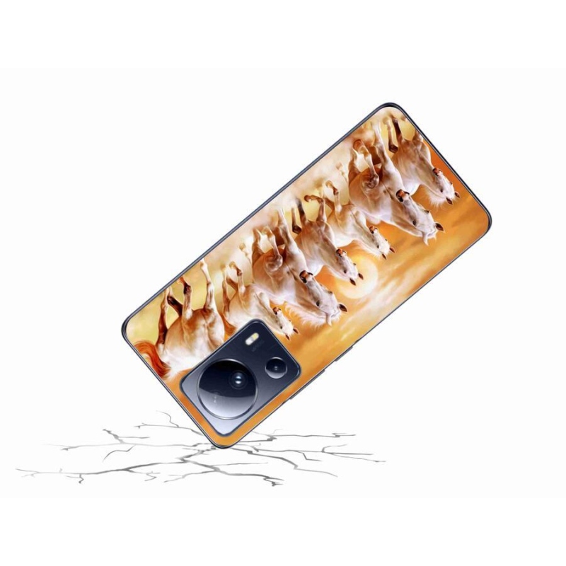 Gelový obal mmCase na mobil Xiaomi 13 Lite - koně 2